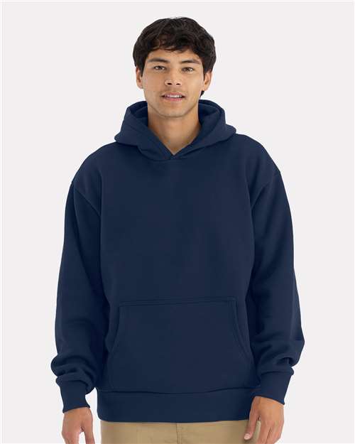 Next Level 9307, Unisex Heavyweight Fleece Hoodie Sweatshirt, Midnight Navy