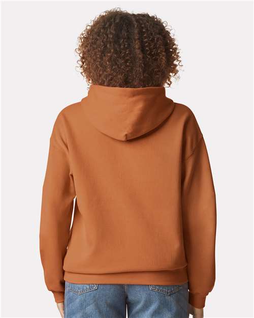 Gildan SF500 Unisex Softstyle® Midweight Hooded Sweatshirt Cotton Cotton-Poly Blend Fleece Hooded Insulated Jersey Midweight Moisture-Wicking Outerwear Pocket Polyester Regular Fit Spandex Sport / Athletic Super Heavyweight Sweatshirts & Fleece Tear-Away Label Tops Womens Womens Tops