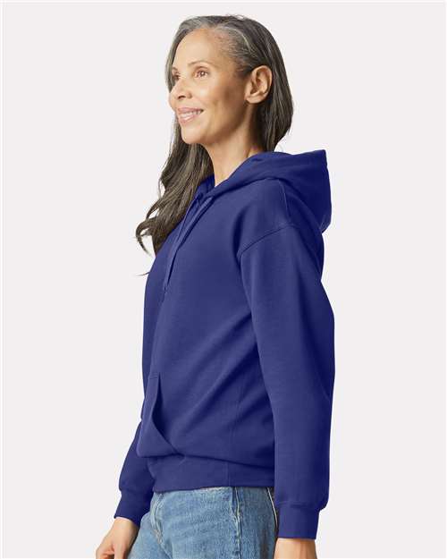Gildan SF500 Unisex Softstyle® Midweight Hooded Sweatshirt Cotton Cotton-Poly Blend Fleece Hooded Insulated Jersey Midweight Moisture-Wicking Outerwear Pocket Polyester Regular Fit Spandex Sport / Athletic Super Heavyweight Sweatshirts & Fleece Tear-Away Label Tops Womens Womens Tops
