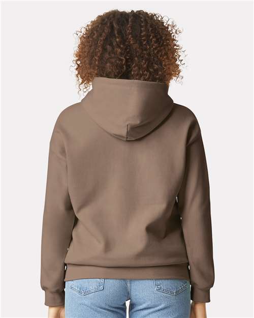 Gildan SF500 Unisex Softstyle® Midweight Hooded Sweatshirt Cotton Cotton-Poly Blend Fleece Hooded Insulated Jersey Midweight Moisture-Wicking Outerwear Pocket Polyester Regular Fit Spandex Sport / Athletic Super Heavyweight Sweatshirts & Fleece Tear-Away Label Tops Womens Womens Tops