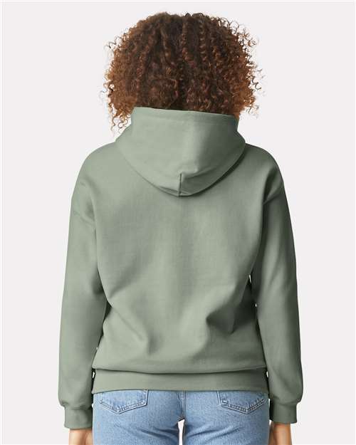 Gildan SF500 Unisex Softstyle® Midweight Hooded Sweatshirt Cotton Cotton-Poly Blend Fleece Hooded Insulated Jersey Midweight Moisture-Wicking Outerwear Pocket Polyester Regular Fit Spandex Sport / Athletic Super Heavyweight Sweatshirts & Fleece Tear-Away Label Tops Womens Womens Tops