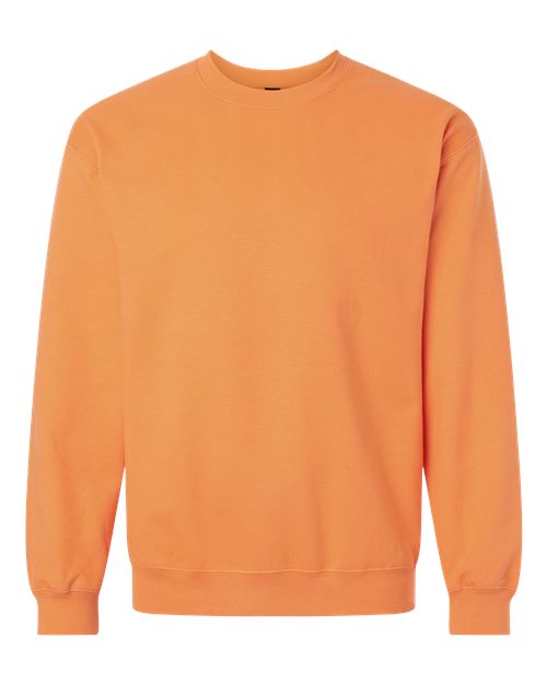 Gildan SF000 Unisex Softstyle® Midweight Crewneck Sweatshirt Cotton Cotton-Poly Blend Crewneck Fleece Midweight Moisture-Wicking Outerwear Polyester Regular Fit Spandex Sport / Athletic Super Heavyweight Sweatshirts & Fleece Tear-Away Label Tops Womens Womens Tops