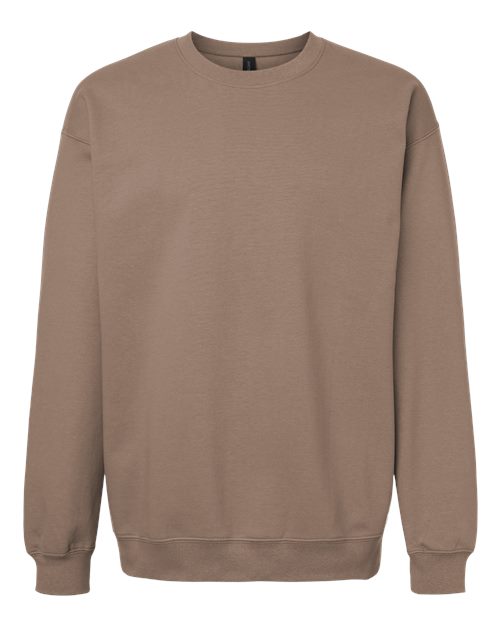 Gildan SF000 Unisex Softstyle® Midweight Crewneck Sweatshirt Cotton Cotton-Poly Blend Crewneck Fleece Midweight Moisture-Wicking Outerwear Polyester Regular Fit Spandex Sport / Athletic Super Heavyweight Sweatshirts & Fleece Tear-Away Label Tops Womens Womens Tops