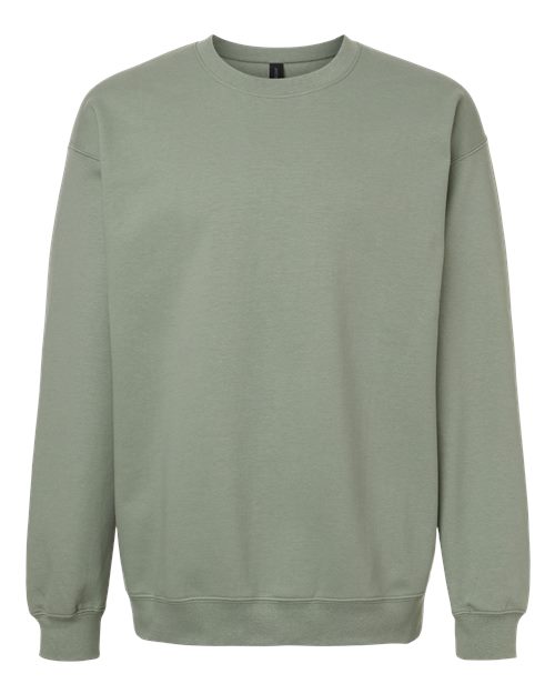 Gildan SF000 Unisex Softstyle® Midweight Crewneck Sweatshirt Cotton Cotton-Poly Blend Crewneck Fleece Midweight Moisture-Wicking Outerwear Polyester Regular Fit Spandex Sport / Athletic Super Heavyweight Sweatshirts & Fleece Tear-Away Label Tops Womens Womens Tops
