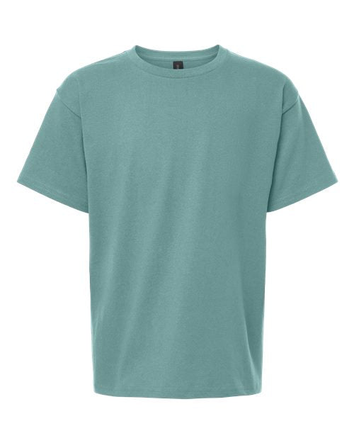 Gildan 5000B, Youth Heavy Cotton T-shirt, Aquatic