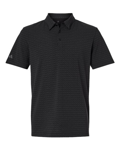 Adidas A702, Men's Blended Printed Polo, Black