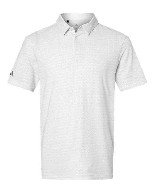 Adidas A702, Men's Blended Printed Polo, White