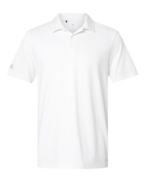 Adidas A704, Men's Textured Stripe Polo, White