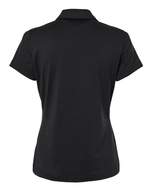 Adidas A707, Women's Textured Stripe Polo, Black