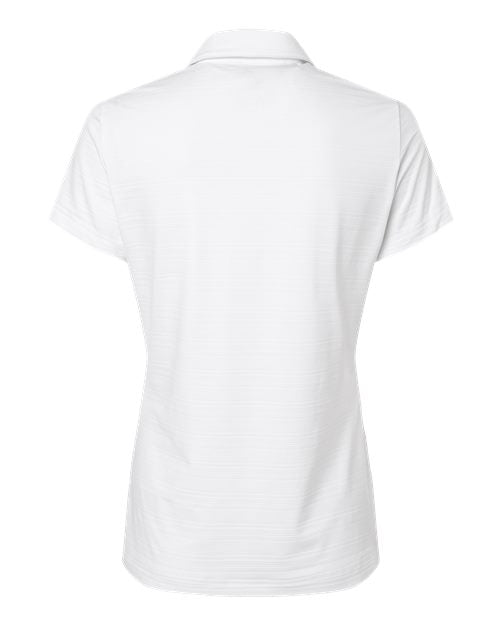 Adidas A707, Women's Textured Stripe Polo, White