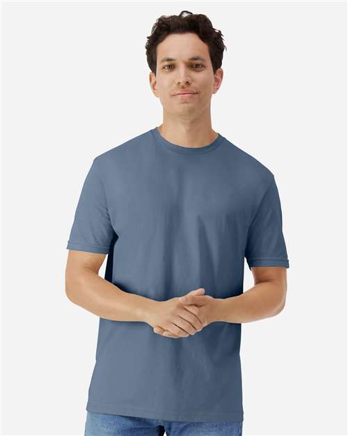 Gildan 3000, Unisex Light Cotton T-shirt, Indigo Blue
