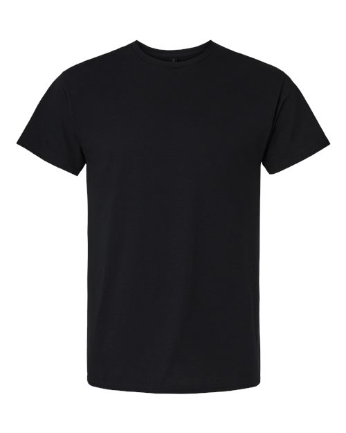 Gildan 3000, Unisex Light Cotton T-shirt, Black