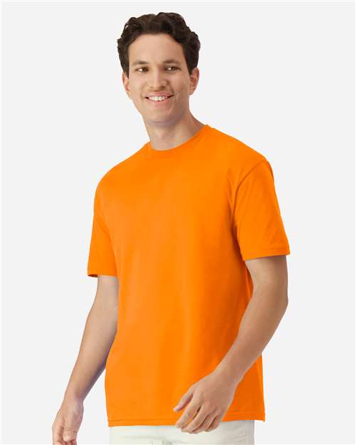 Gildan 3000, Unisex Light Cotton T-shirt, Safety Orange