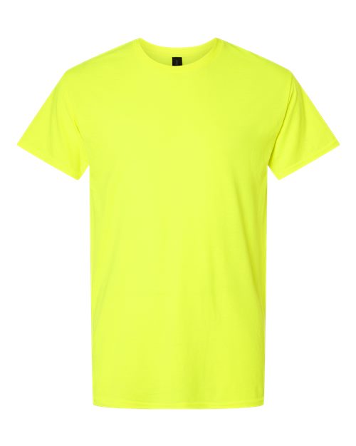 Gildan 3000, Unisex Light Cotton T-shirt, Safety Green
