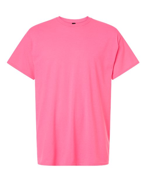 Gildan 3000, Unisex Light Cotton T-shirt, Safety Pink