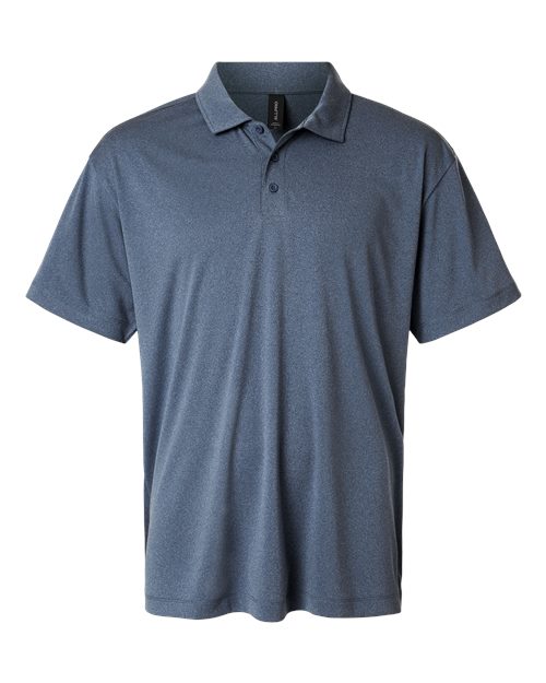 AllPro 41800, Men's Pro-lock Performance Polo, Heather Navy