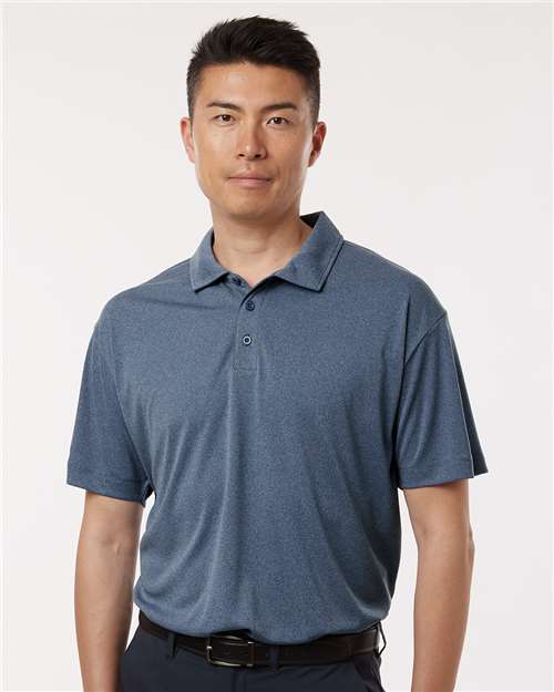 AllPro 41800, Men's Pro-lock Performance Polo, Heather Navy