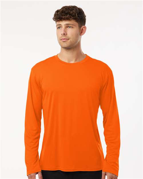 AllPro 48400, Unisex Pro-lock Performance Long Sleeve T-shirt, Neon Orange