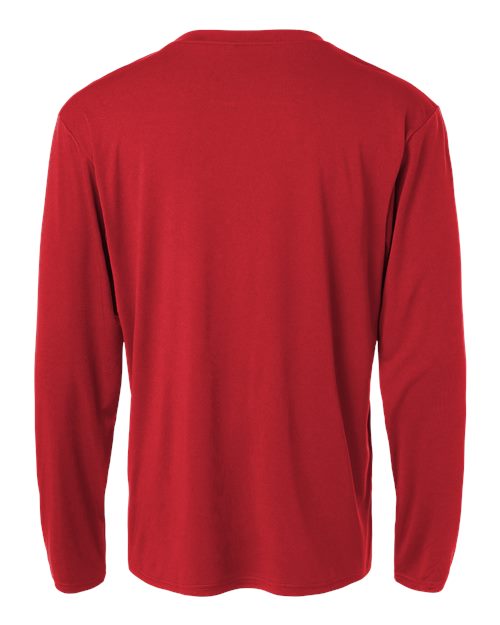 AllPro 48400, Unisex Pro-lock Performance Long Sleeve T-shirt, Red