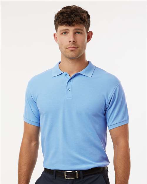 Men's Pique Polo - Cloud Blue - - 12539 Cloud Blue 00596 2025 Polo Guide 2025 Polo Guide Uniforms 2025 Polo Guide Uniforms - Workwear & Industrial 6-6.9 oz 62800 AllPro AllPro Pro-Lock Cotton Get the Look - AllPro - 3 Mens & Unisex Polos Polos & Knits Polyester S&S Exclusive Brands Say Yes to S&S Short Sleeves Side Seams Socially Conscious Manufacturing Sport Shirts Sustainable Manufacturing Sustainable Styles Tear Away Tops Triple Threat Essentials