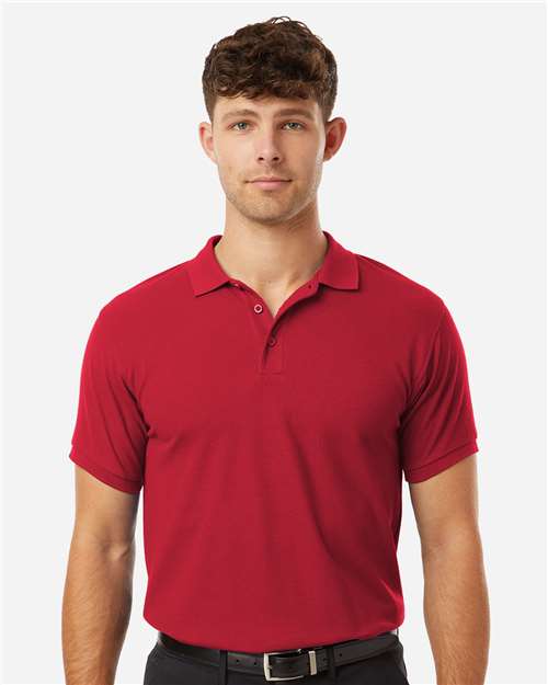 AllPro 62800, Men's Pique Polo, Red