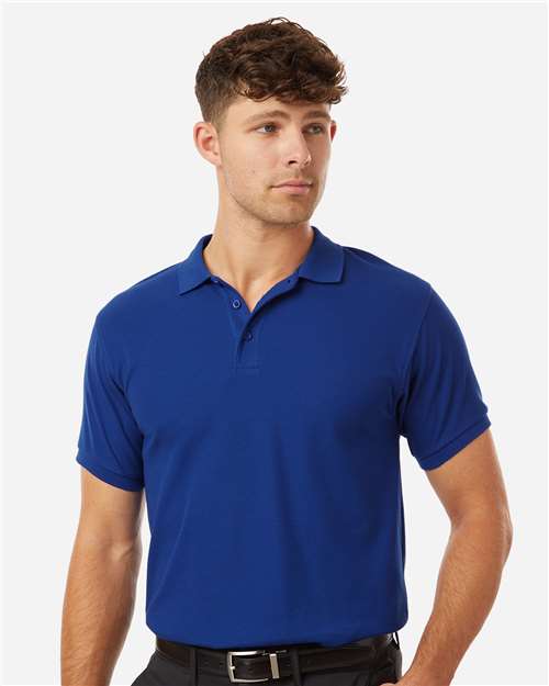 AllPro 62800, Men's Pique Polo, Royal