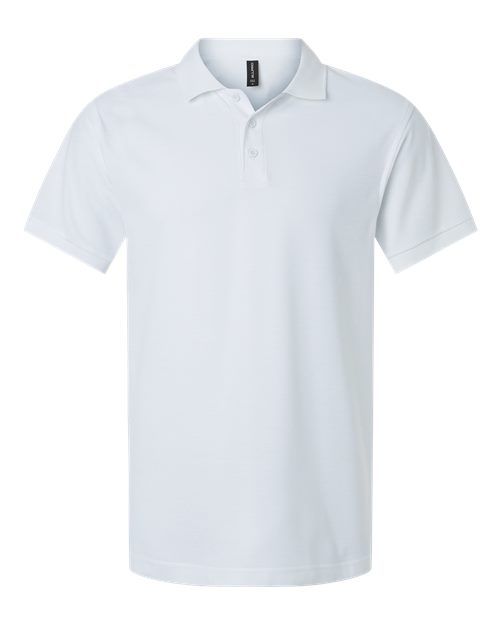 AllPro 62800, Men's Pique Polo, White