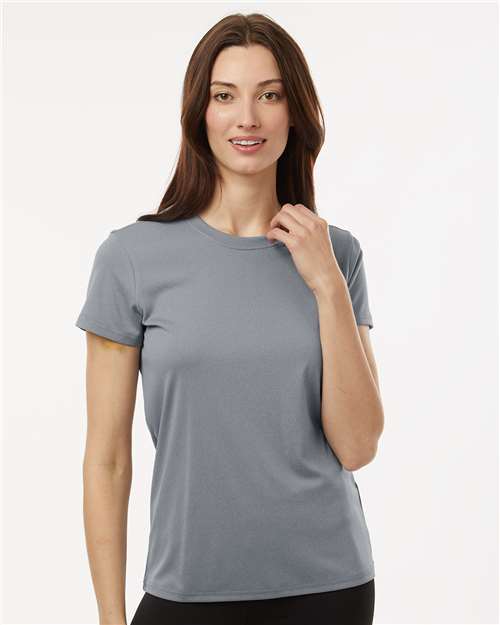 AllPro 48000L, Women's Pro-lock Performance T-shirt, Heather Steel