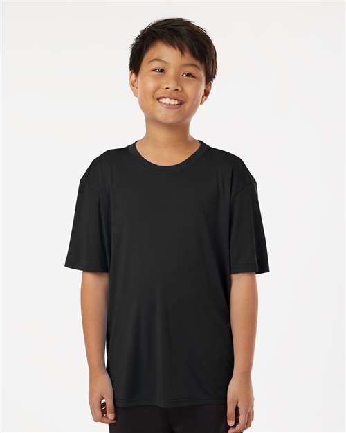 AllPro 48000Y, Youth Pro-lock Performance T-shirt, Black