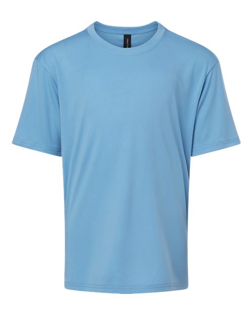AllPro 48000Y, Youth Pro-lock Performance T-shirt, Carolina Blue