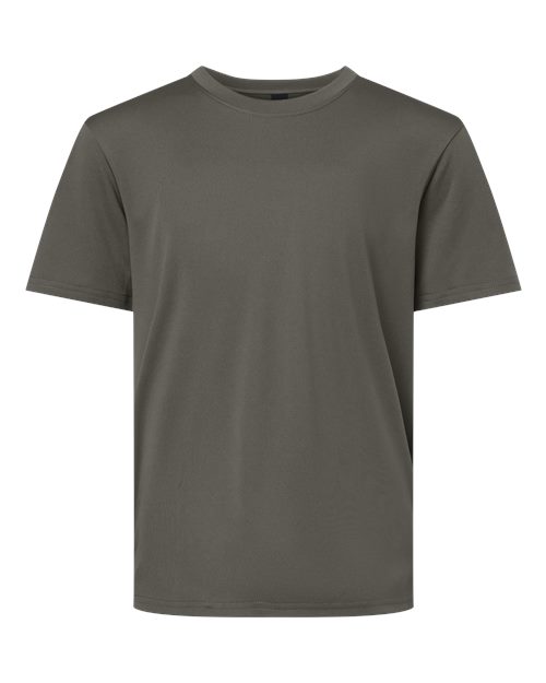 AllPro 48000Y, Youth Pro-lock Performance T-shirt, Charcoal