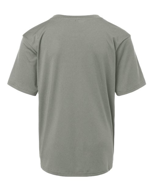 AllPro 48000Y, Youth Pro-lock Performance T-shirt, Greystone