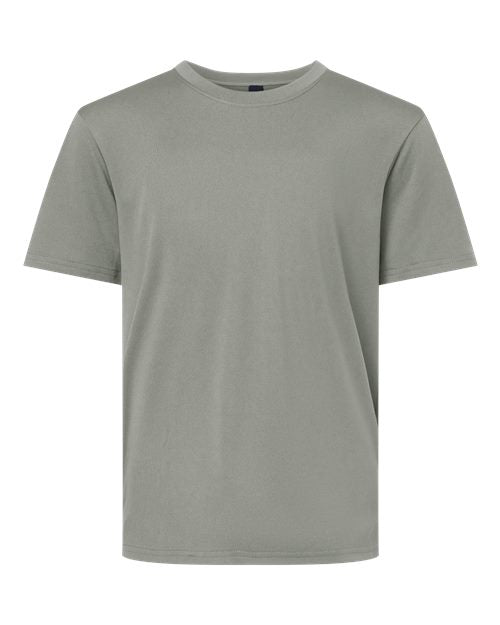 AllPro 48000Y, Youth Pro-lock Performance T-shirt, Greystone