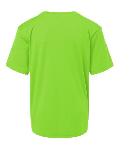 AllPro 48000Y, Youth Pro-lock Performance T-shirt, Lime