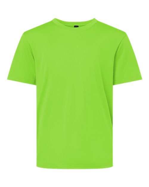 AllPro 48000Y, Youth Pro-lock Performance T-shirt, Lime