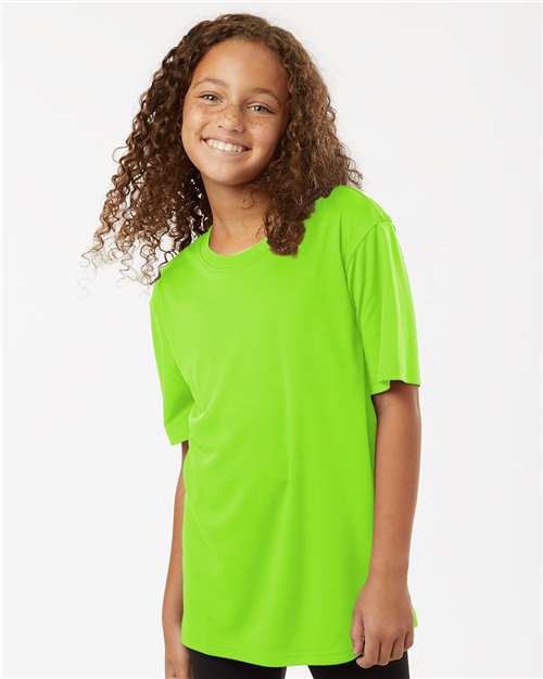 AllPro 48000Y, Youth Pro-lock Performance T-shirt, Lime