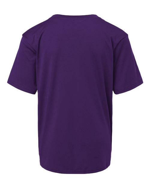 AllPro 48000Y, Youth Pro-lock Performance T-shirt, Purple