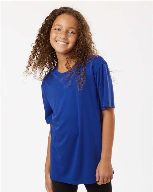 AllPro 48000Y, Youth Pro-lock Performance T-shirt, Royal