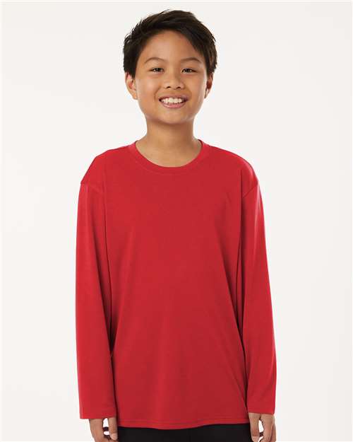 Youth Pro-Lock Performance Long Sleeve T-Shirt - - 12548 Red 00996 48400Y AllPro AllPro Pro-Lock Camps Get the Look - AllPro - 2 Long Sleeves New Polyester Polyester - 100% S&S Exclusive Brands Say Yes to S&S Side Seams Socially Conscious Manufacturing Summer Style Guide 2024 - Camps Sustainable Manufacturing Sustainable Styles T-Shirts T-Shirts - Long Sleeve Tear Away Tops Triple Threat Essentials Youth