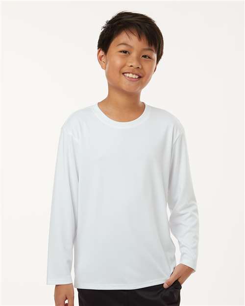 Youth Pro-Lock Performance Long Sleeve T-Shirt - - 12548 White 00996 48400Y AllPro AllPro Pro-Lock Camps Get the Look - AllPro - 2 Long Sleeves New Polyester Polyester - 100% S&S Exclusive Brands Say Yes to S&S Side Seams Socially Conscious Manufacturing Summer Style Guide 2024 - Camps Sustainable Manufacturing Sustainable Styles T-Shirts T-Shirts - Long Sleeve Tear Away Tops Triple Threat Essentials Youth