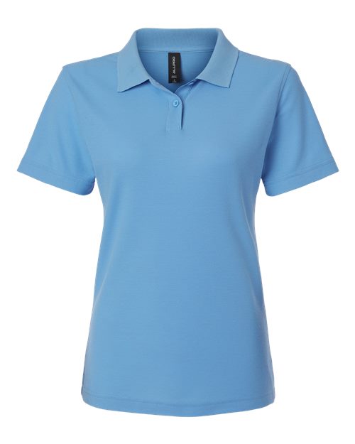 AllPro 62800L, Women's Pique Polo, Carolina Blue