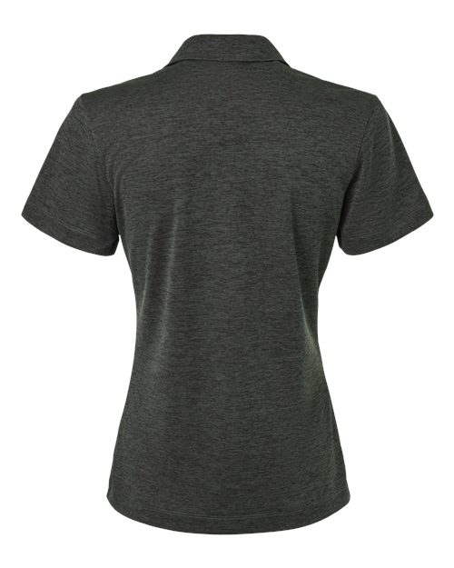 AllPro 4HM00L, Women's Pro-lock Performance Mélange Polo, Black Melange