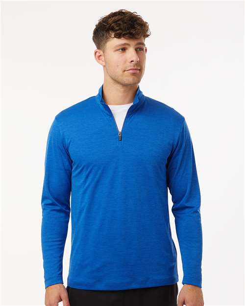 AllPro 4HM700, Men's Pro-lock Performance Mélange Quarter-zip Pullover, Royal Melange