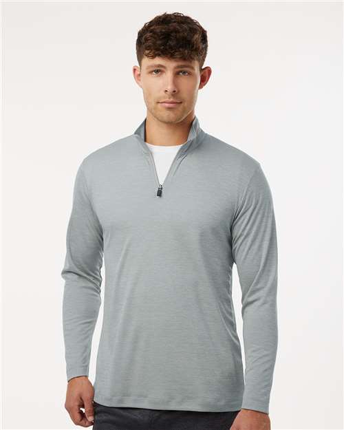 AllPro 4HM700, Men's Pro-lock Performance Mélange Quarter-zip Pullover, Silver Melange