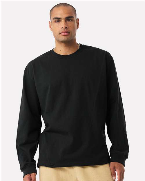 BELLA + CANVAS 4651, Unisex 7.5 Oz Heavyweight Long Sleeve Tee, Black