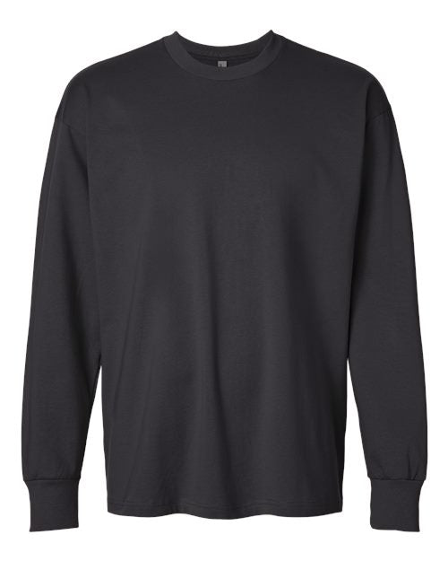 Next Level 7211, Unisex Heavyweight Long Sleeve Tee, Graphite Black