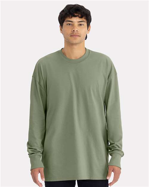 Unisex Heavyweight Long Sleeve T-Shirt - - 12672 Light Olive 00218 6-6.9 oz 7211 Best Selling Brands CA New ab Cotton - 100% Crewneck Get the Look - Next Level - 05 Long Sleeves Mens & Unisex Next Level T-Shirts T-Shirts - Premium Tops