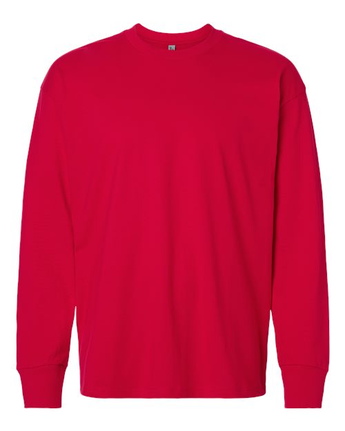 Next Level 7211, Unisex Heavyweight Long Sleeve Tee, Red