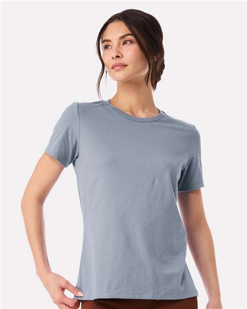 BELLA + CANVAS 6400, Women’s Relaxed Jersey Tee, Vintage Denim