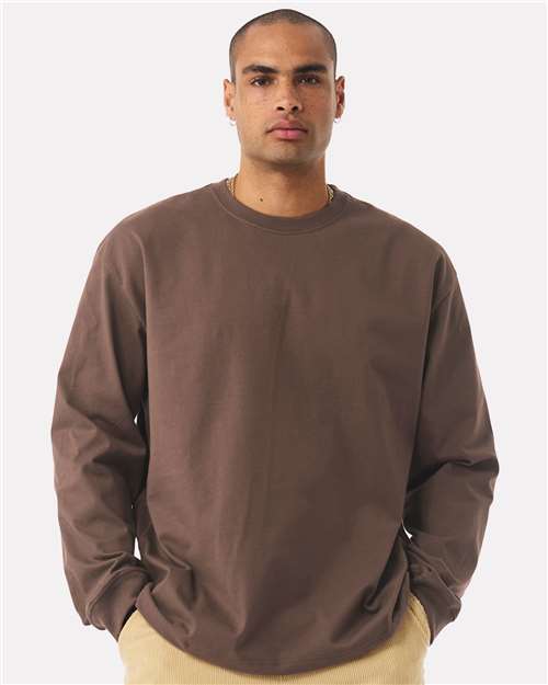 BELLA + CANVAS 4651, Unisex 7.5 Oz Heavyweight Long Sleeve Tee, Cocoa